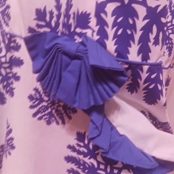 Vintage T & L Muumuu Factory Hawaiian tiki tropical dress. Size 10 - Picture 6 of 7